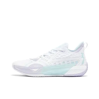 361° Zen 5 Basketball Shoes Men Low Top White Blue