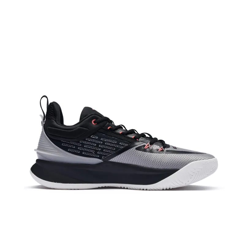 361° Restraint 3 Cushioning, Slip Resistant, Abrasion Resistant Coverage Low Top Basketball Shoes Men's Black-1