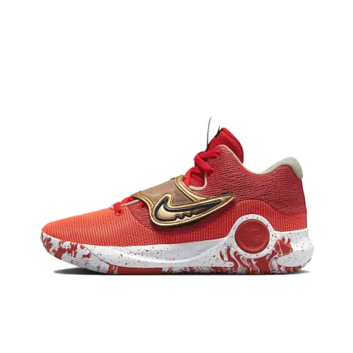 Nike KD Trey 5 X University Red Metallic Gold