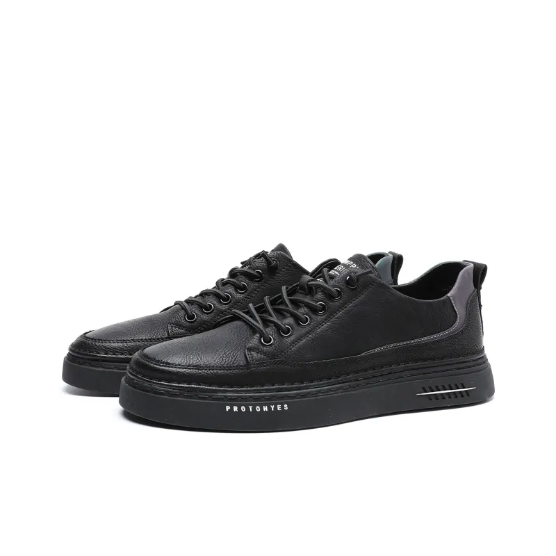 TRUMPPIPE Stylish Skateboarding Shoes Men's Black-2
