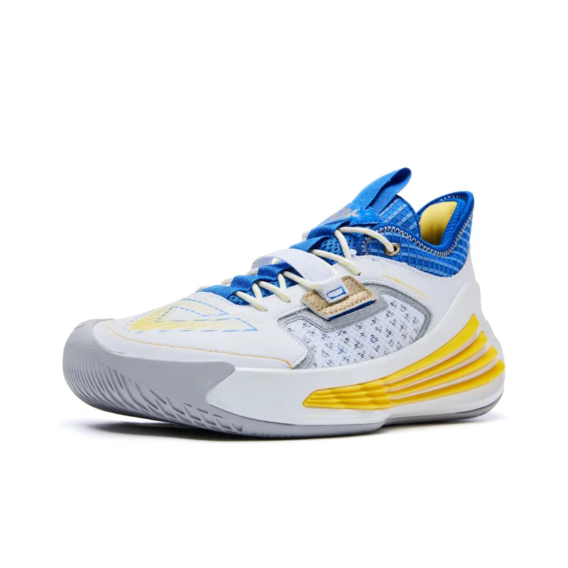 PEAK Basketball Shoes Men Low Top Baymax Colorful Blue-2