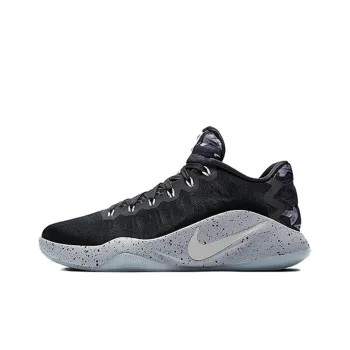 Nike Hyperdunk 2016 Anti Slip Wear Resistant Low Top Performance Basketball Shoes Men's Black Gray