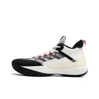 361° AG Glitter AG Sparkling Cushioning Anti Slip And Wear Resistant Low Top Basketball Shoes Men's White Black