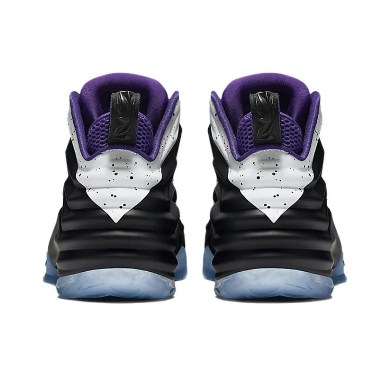 Nike Chuck Posite Cushioning Anti-Slip And Wear-Resistant Mid-Top Basketball Shoes Men's Purple Black White-3