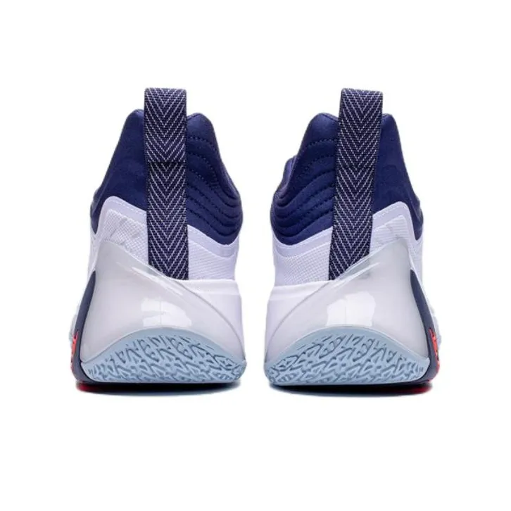 XTEP Monster 3.0 Basketball Shoes Men Mid Top White/Blue/Orange-3