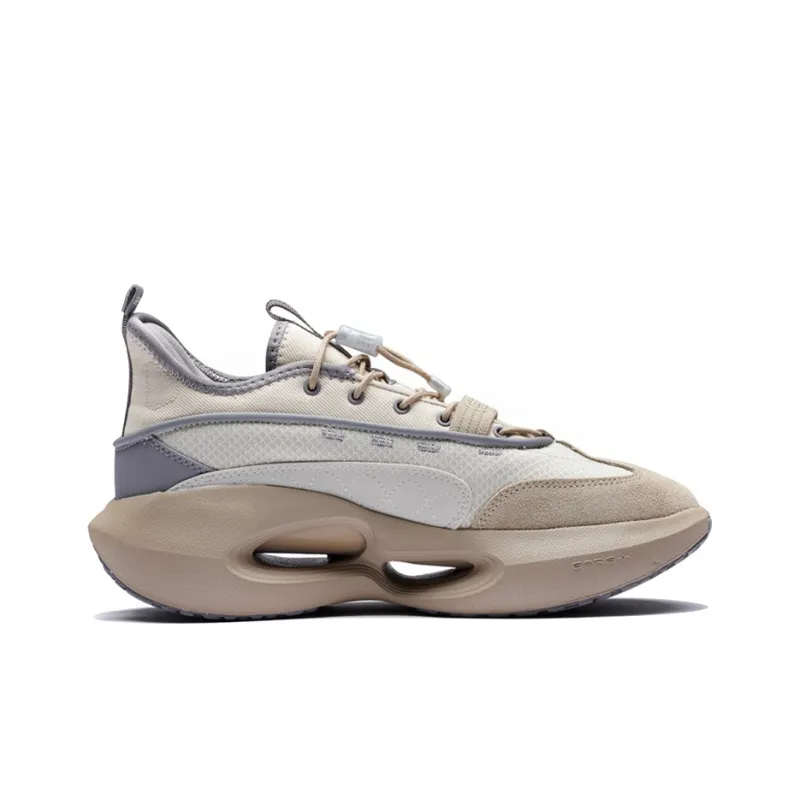 361° HOURGLASS Time Woven Slip Resistant, Abrasion Resistant, Lightweight Low Top Basketball Shoes Men's Wheat Brown-1