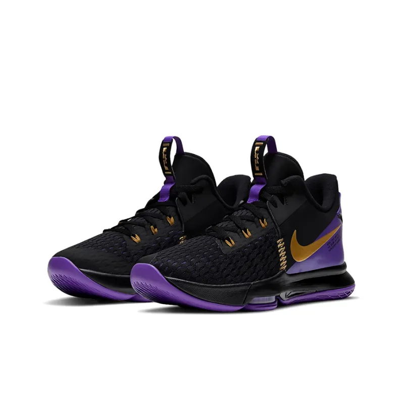Nike LeBron Witness 5 'Fierce Purple Metallic Gold'-2