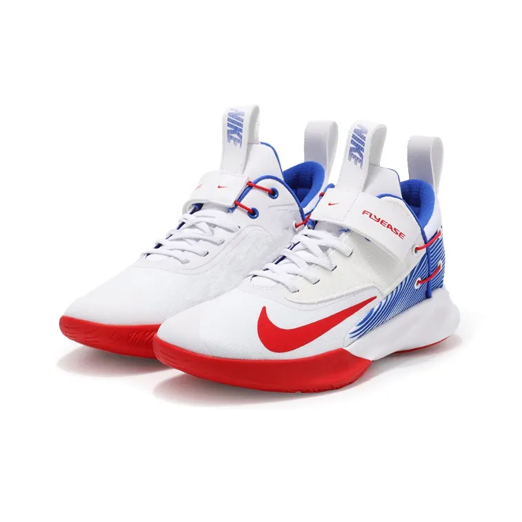 Nike Precision 4Flyease White Red/Blue Domestic Edition-2