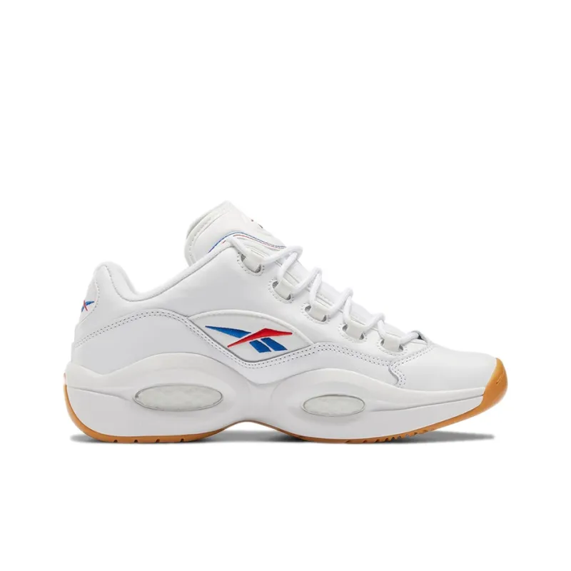Reebok Question Low 'The Answer's Shoe' Cushioning Anti Slip And Wear Resistant Low Top Basketball Shoes Unisex White-1