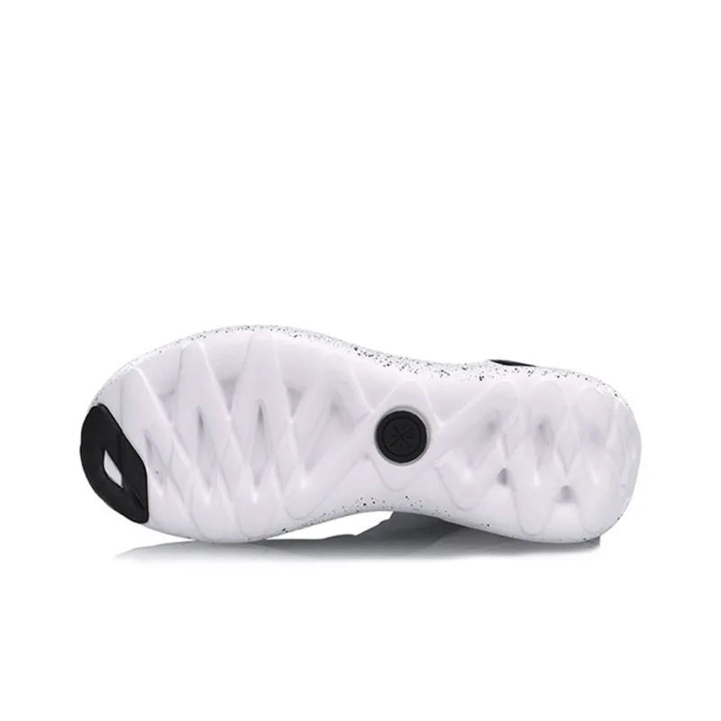 LiNing Wade Collection Cushioning, Abrasion Resistant, Slip Resistant High Top Basketball Shoes Women's Black White-4