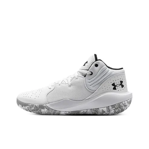 Under Armour Jet '21 Basketball Shoes Men Mid-Top White/Black