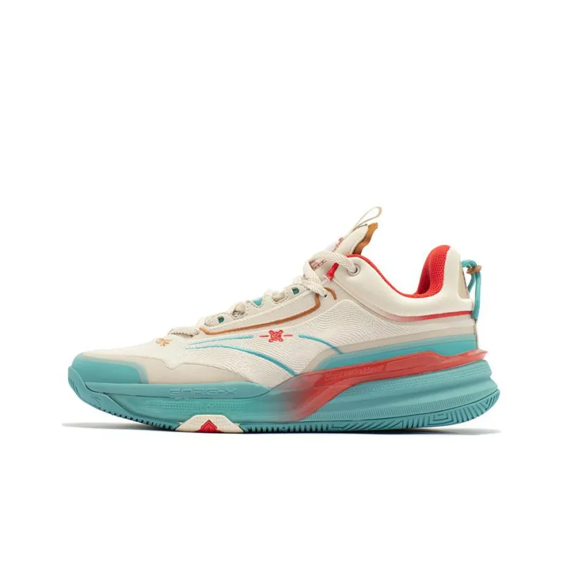 361° DVD1 Basketball Shoes Men Low Top White/Blue-0