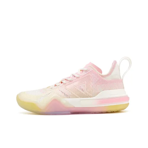 PEAK Wiggins AW1 Basketball Shoes Women's Low-Top Carnival Pink/Light Yellow