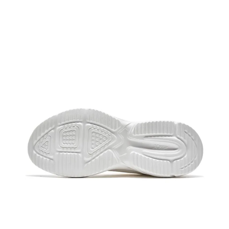 XTEP Cushioned Slip Resistant Low Top Running Shoes Men's White Blue-5