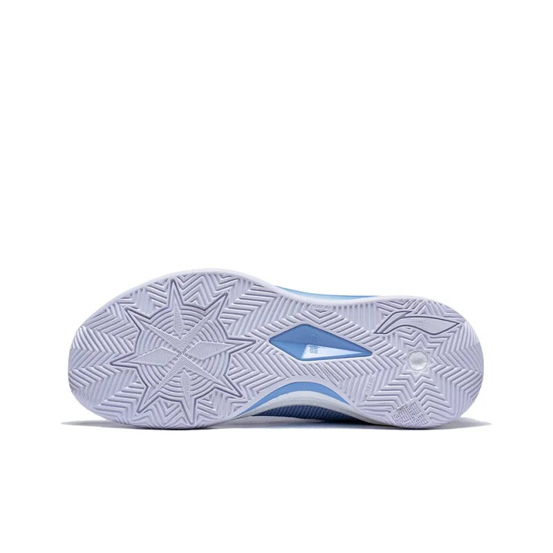 LiNing Liren 3 V2 Blue Sky Cushioned Slip Resistant Abrasion Resistant Low Top Basketball Shoes Unisex Snow Blue-4