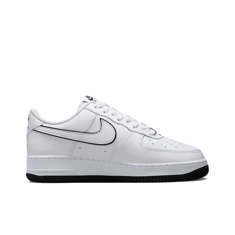 Nike Air Force 1 '07 Low White Black Outline Swoosh-1