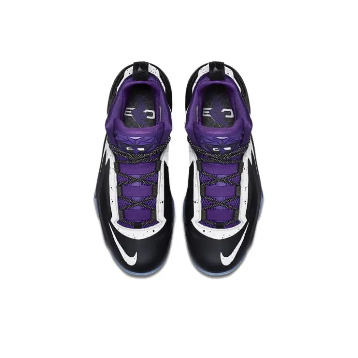 Nike Chuck Posite Cushioning Anti-Slip And Wear-Resistant Mid-Top Basketball Shoes Men's Purple Black White-2