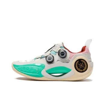 LINING WOW 9 Basketball Shoes Men Low Top White/Pink/Blue