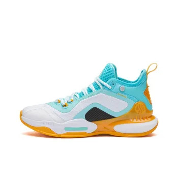 361° AG 2 Aaron Gordon AG2 Mid Top Performance Basketball Shoes Men's White Blue Yellow