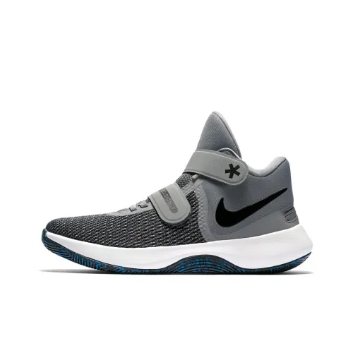 Nike Precision 2 Basketball Shoes Unisex Mid-Top Gray