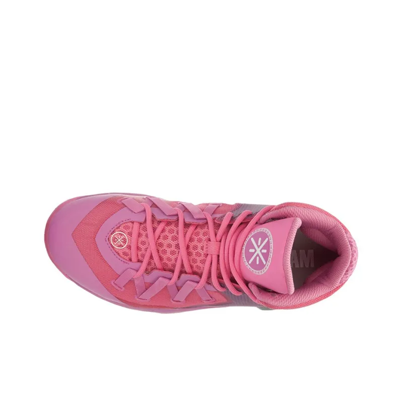 LINING All In Team 3 Basketball Shoes Unisex High Top Azalea Pink-2