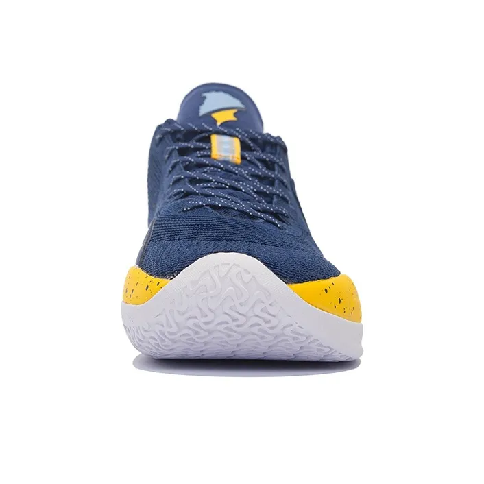 LiNing YuShuai 15 V2 Cushioning Wear Resistant Low Top Performance Basketball Shoes Men's Navy-4