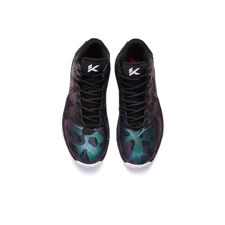 Anta KT3 Thompson Abrasion Resistant Breathable High Top Basketball Shoes Men's Black White-2
