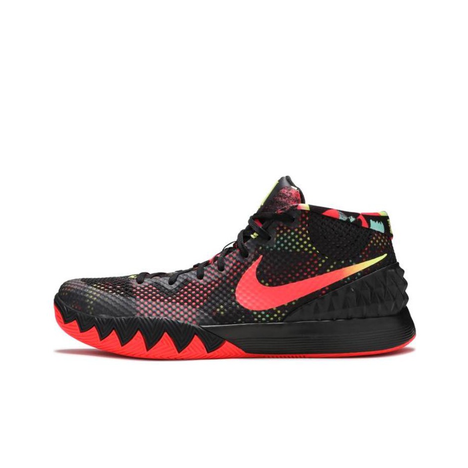 Nike Kyrie 1 Basketball Shoes Men Mid top Black white bright Red dark Gray POIZON