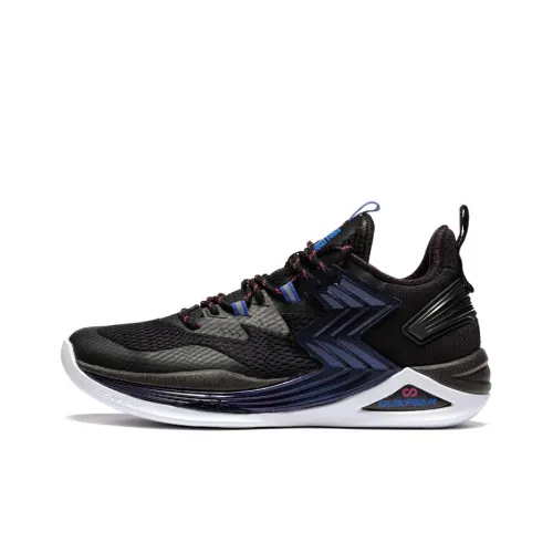 361° QU!KFOAM Abrasion Resistant Breathable Mid Top Basketball Shoes Black
