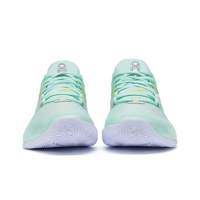 XTEP Jeremy Lin 2 Basketball Shoes Men High Top Foam Green/New Metallic Silver-4
