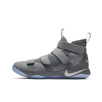Nike LeBron Zoom Soldier 11 'Cool Grey Pure Platinum Metallic Gold'