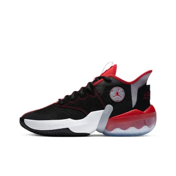 JORDAN React Elevation Basketball Shoes Men Mid Top Black/White/Red