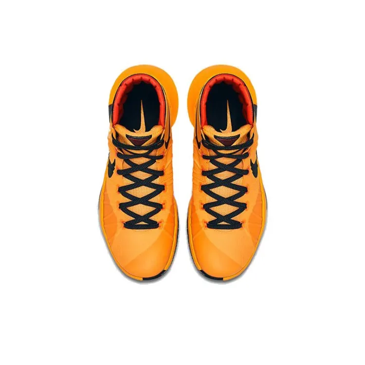 Nike Hyperdunk 2015 'Bruce Lee' Cushioning Anti Slip And Wear Resistant High Top Basketball Shoes Unisex Yellow Black-3