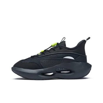 361° Basketball Shoes Men Low Top Obsidian Black/Neon Solar Yellow