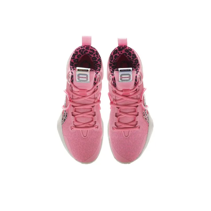 LINING Speed 8 Basketball Shoes Men Low-Top Geranium Pink-3