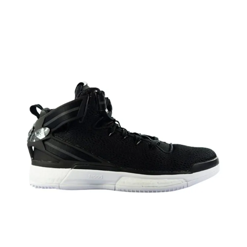 adidas D Rose 6 Boost Black White-1
