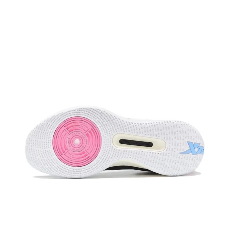 XTEP Shock Absorbers With Slip Resistant And Abrasion Resistant Properties High Top Basketball Shoes Men's Black Pink-7