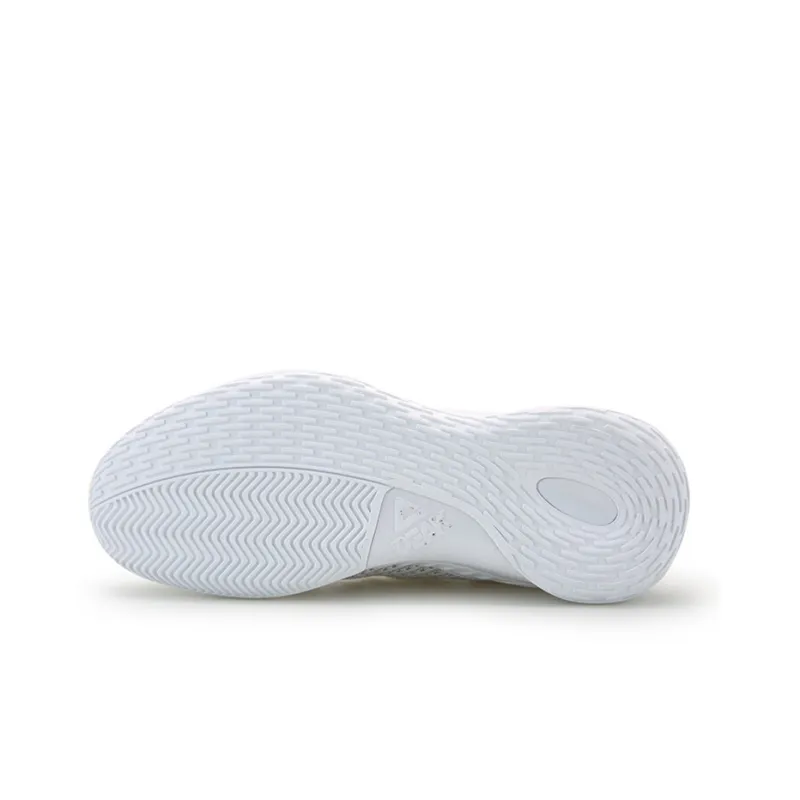 PEAK Shock Absorbers With Slip Resistant And Abrasion Resistant Properties Mid Top Basketball Shoes Men's White Gray-5