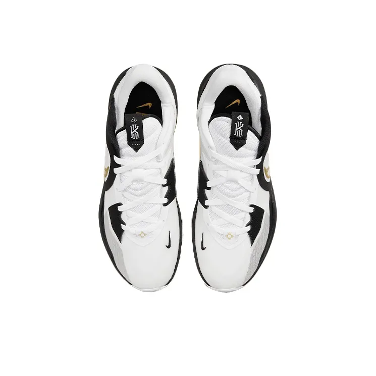 Nike Kyrie Low 5 'White Black Metallic Gold'-3