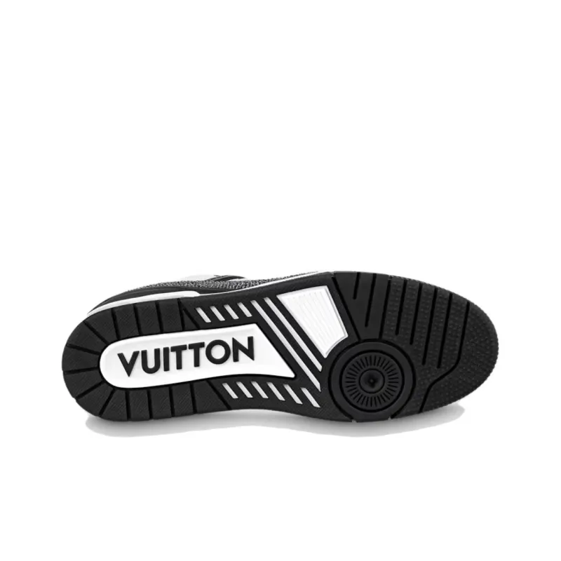LOUIS VUITTON Lv Trainer Sneakers 'Black White Rhinestones'-4