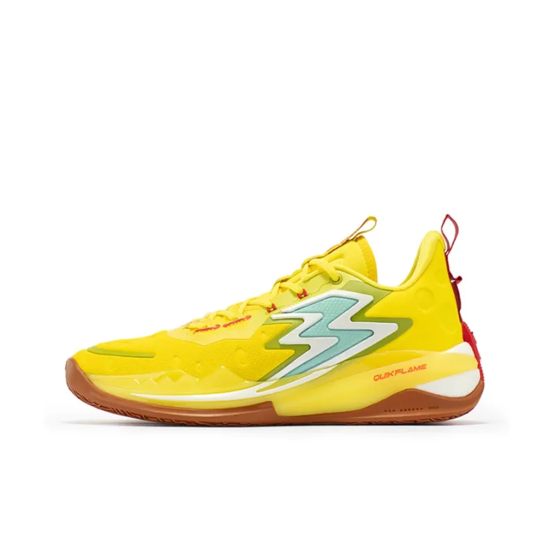 361° Big3 3.0 Pro SpongeBob Cushioning, Slip Resistant, Abrasion Resistant Coverage Low Top Basketball Shoes Yellow-0