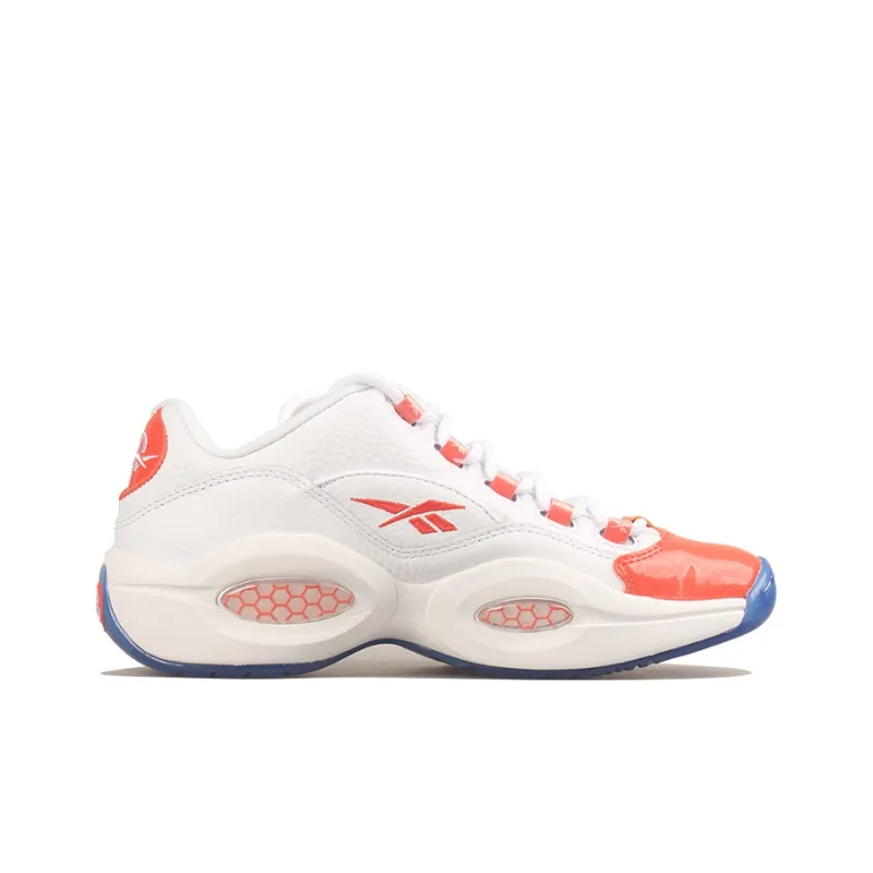Reebok Question Low Patent Toe Orange-1