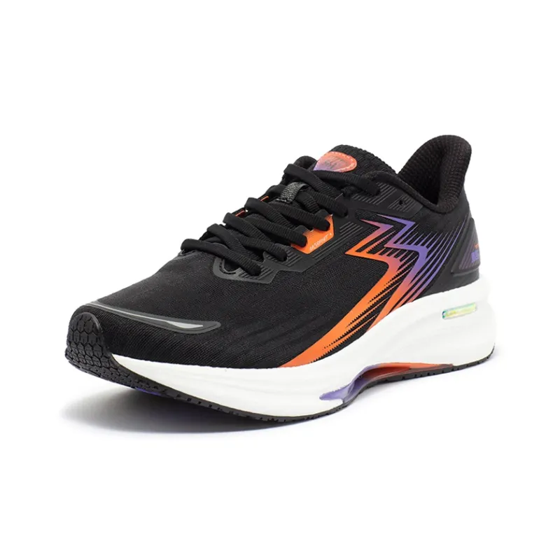 361° Titan CQT Anti Slip And Wear Resistant Breathable Low Top Running Shoes Men's Black Purple-1