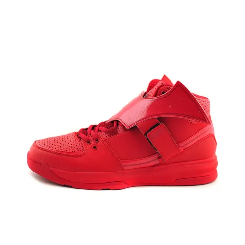 PEAK Batil Batman Basketball Shoes Men Mid-Top Red