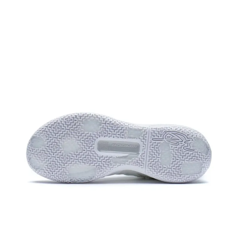 LINING All City 10 Basketball Shoes Men Low Top Standard White/Antarctic Gray-4