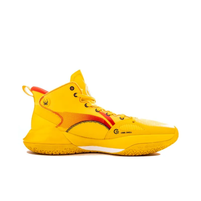 LiNing YuShuai 15 Abrasion Resistant Breathable Mid Top Basketball Shoes Men's Spectrum Yellow-1