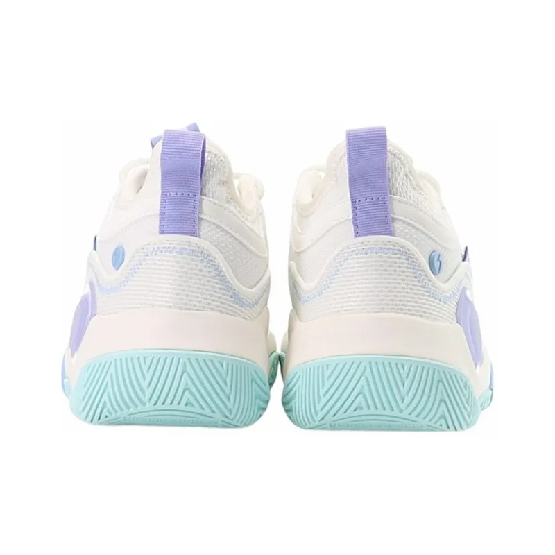 361° Ag Volley Cushioning, Slip Resistant, And Abrasion Resistant Low Top Basketball Shoes Men's White Cyan-4