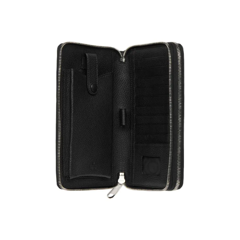GUCCI Leather Document Bag Travel Bag Men's Black-8