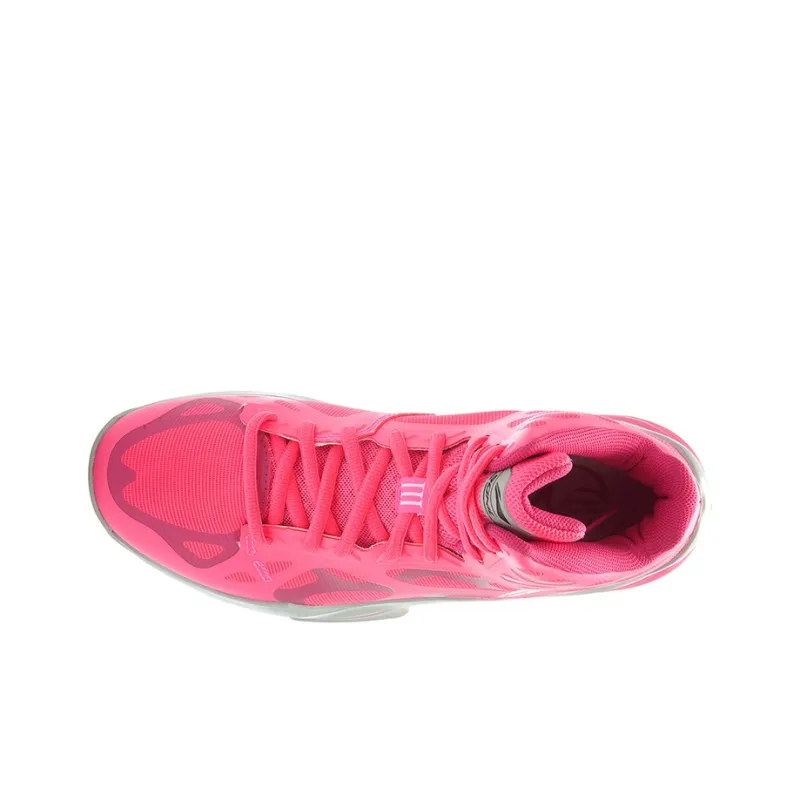 LiNing SONIC 3 Coverage Support Cushioning High Top Basketball Shoes Men's Pink Gray-2