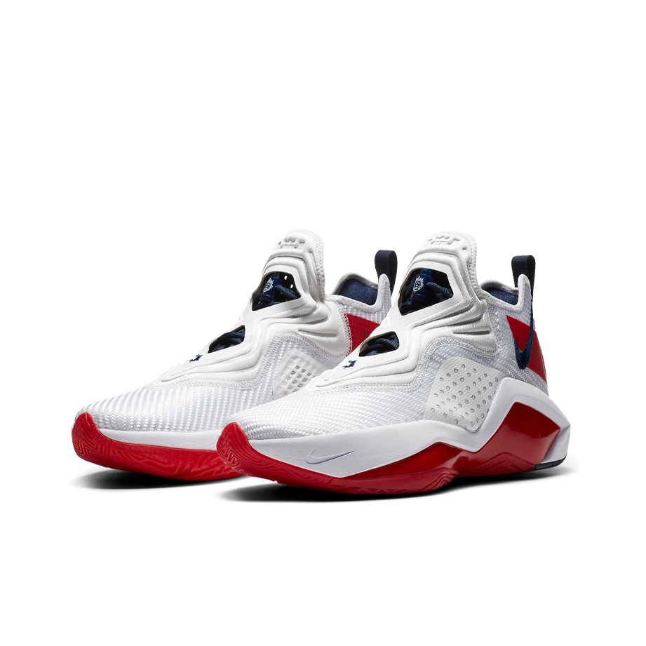 Nike Lebron 14 Basketball Shoes Unisex Mid-Top White/Red